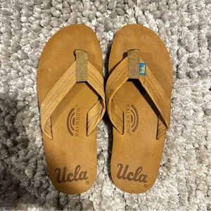 Men’s Rainbow Tan Sandals. UCLA. Summer. Flip Flops.